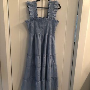 Ellie Nap Dress light blue glitter check